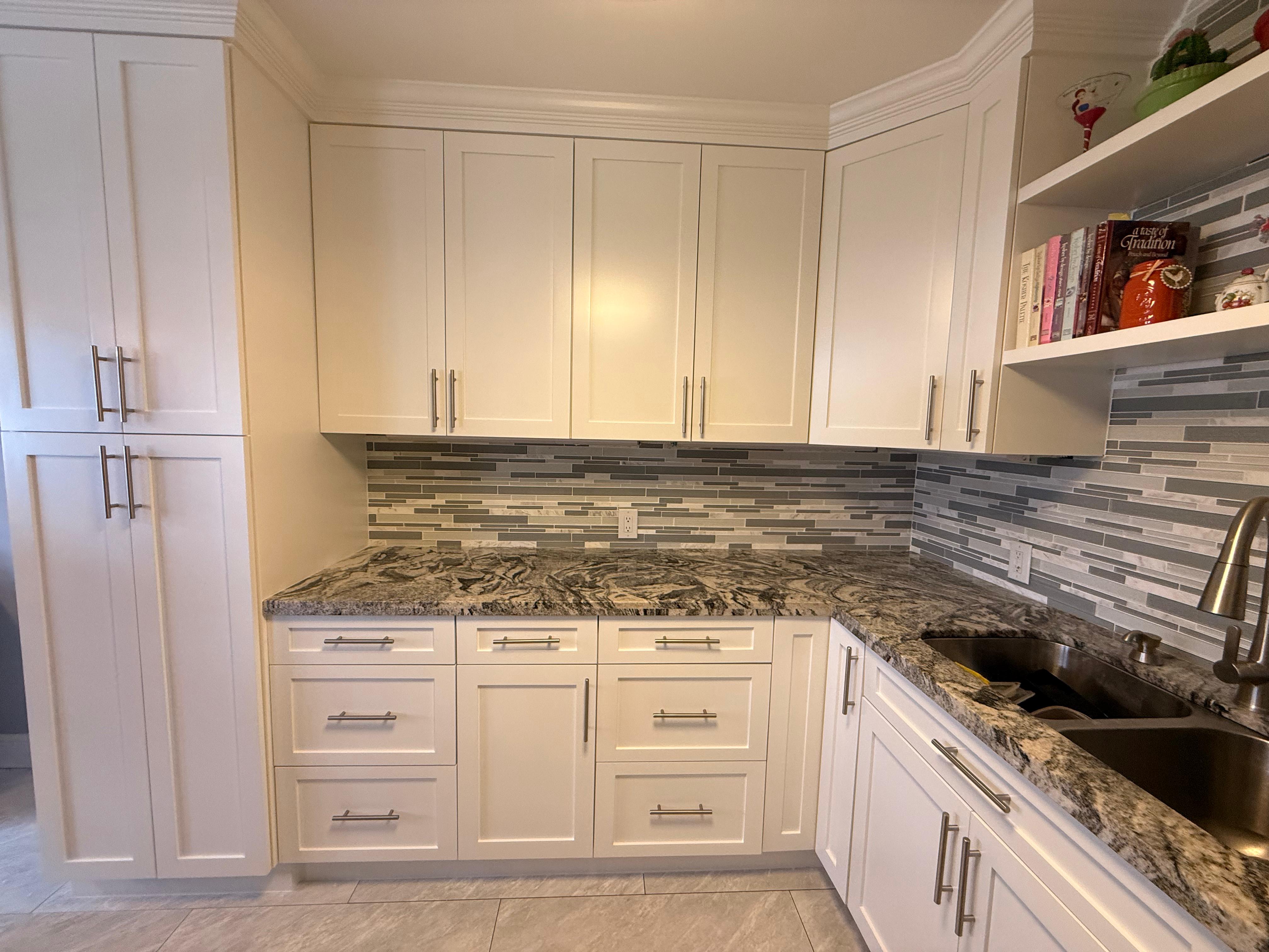 Cabinet refinishing result